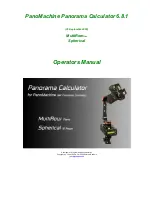 MK Panorama Systeme PanoMachine MultiRowPlan Operator'S Manual preview