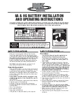 MK Powered 8A Series Installation And Operating Instructions Manual preview