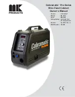 Preview for 1 page of MK Products Cobramatic Pro 150-008 Owner'S Manual