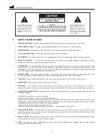 Предварительный просмотр 3 страницы MK Sound VX-1250 Operation Manual