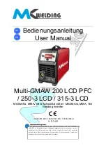 Preview for 1 page of MK Welding Multi-GMAW 200 LCD PFC User Manual