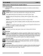 Preview for 5 page of MK MK-2013HE GX390 Owner'S Manual & Operating Instructions