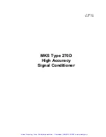 Preview for 4 page of MKS 270D Instruction Manual