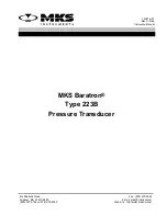 MKS Baratron 223B Instruction Manual preview