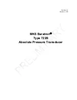 MKS Baratron 722B Instruction Manual preview