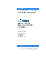 Preview for 3 page of MKS Granville-Phillips Mini-Convectron 275 series Instruction Manual