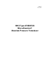 Preview for 3 page of MKS Micro-Baratron 870B Instruction Manual