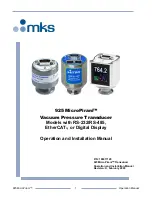 MKS MicroPirani RS-232 Operation And Installation Manual предпросмотр