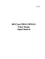 Preview for 3 page of MKS PDR-D-1 Instruction Manual