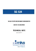 MKS SG 524 Manual preview