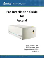 MKS Spectra-Physics Ascend Pre-Installation Manual preview