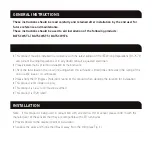 Preview for 2 page of ML Accessories BATSCWST4 Installation & Maintenance Manual