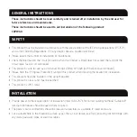 Preview for 2 page of ML Accessories CAPWGU Installation & Maintenance Manual