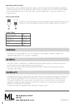 Preview for 4 page of ML Accessories Knightsbridge EX004H Installation & Maintenance Manual