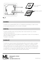 Preview for 2 page of ML Accessories Knightsbridge SFPL Series Installation & Maintenance Manual