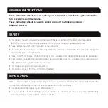 Preview for 2 page of ML Accessories RW5WW Installation & Maintenance Manual