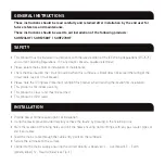 Preview for 2 page of ML Accessories SURF236HF Installation & Maintenance Manual