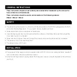 Preview for 2 page of ML Accessories WALL1 Installation & Maintenance Manual