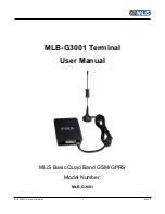 MLis MLB-G3001 User Manual preview