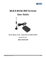 Preview for 1 page of MLis MLB-S-BGS2-BW User Manual