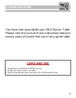 Preview for 9 page of MLS DEFENDER SOCCER TABLE Assembly Instructions Manual