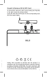 Preview for 7 page of MLS iQS1001 Quick Manual