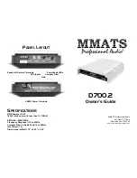 MMATS Professional Audio D700.2 Owner'S Manual preview