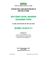 Предварительный просмотр 1 страницы MMC D-2615-11 Operating And Maintenance Instructions Manual