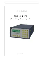 Предварительный просмотр 1 страницы MMG TQI-021/1 User Manual