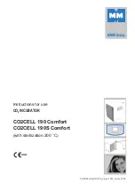 MMM Group CO2CELL 190 Comfort Instructions For Use Manual preview