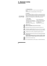 Preview for 5 page of MMM Medcenter ECOCELL 111 Operating Instructions Manual