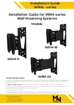 MN Mounting Solutions WRM-Series Installation Manual preview