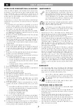 Предварительный просмотр 7 страницы MO-EL GEKO 364 Instructions For Use And Maintanence