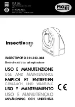 Preview for 1 page of MO-EL Insectivoro 361 Use And Maintenance