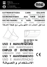 MO-EL MO-BUTTERFLY 700 Use And Maintenance preview