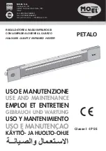 Предварительный просмотр 1 страницы MO-EL PETALO Use And Maintenance