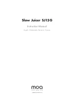 MOA SJ15G Instruction Manual preview