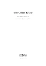 MOA SJ15G Instruction Manual предпросмотр