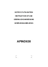 Mobalpa APIND638 Instructions Of Use preview