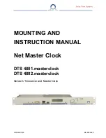 Preview for 1 page of Mobatime DTS 4801.masterclock Instruction Manual