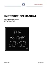 Preview for 1 page of Mobatime ECO-M-DK Instruction Manual