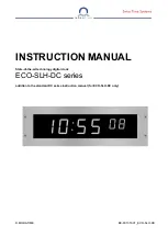 Предварительный просмотр 1 страницы Mobatime ECO-SLH-DC Series Instruction Manual