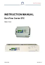 Mobatime EuroTime Center ETC 12 Instruction Manual preview