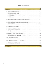 Preview for 2 page of Mobatime MOBALINE Cristalys Date Installation And Operating Instructions Manual