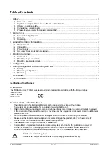 Preview for 2 page of Mobatime MOBALine TREND Mounting And Instruction Manual