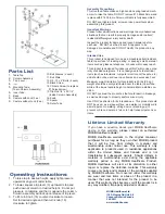 Предварительный просмотр 2 страницы MOBB Health Care MHFTAB Assembly Instructions