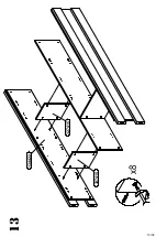 Предварительный просмотр 13 страницы Möbel AS CLFV721 Assembling Instruction