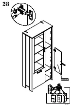 Предварительный просмотр 28 страницы Möbel AS CLFV721 Assembling Instruction