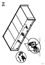 Предварительный просмотр 21 страницы möbelando Indianapolis S063I0FRP2 Assembling Instruction