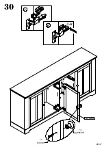 Предварительный просмотр 28 страницы möbelando Indianapolis S063I0FRP2 Assembling Instruction